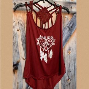 X-Large cute strap flowing shirt!  NEW